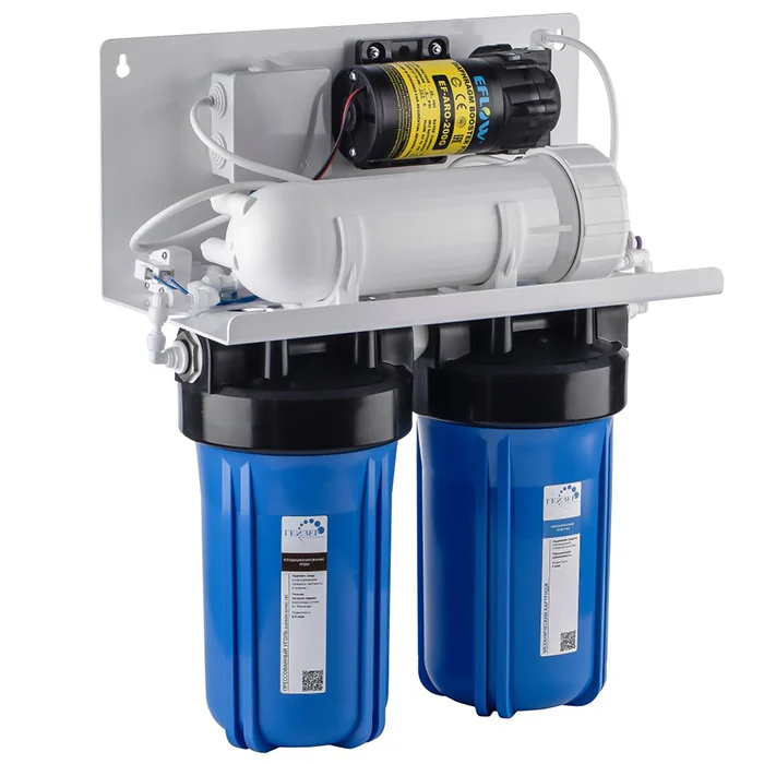 Полупромышленная система обратного осмоса Гейзер Лайн 1500 для ресторана на металлической раме