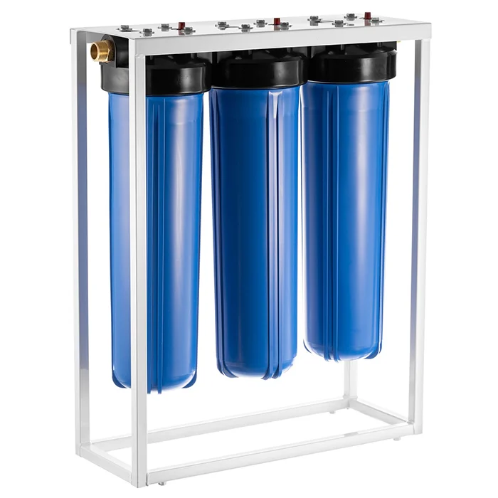 Трёхступенчатый магистральный фильтр Гейзер 3И 20BB стандарта Big Blue 20 дюймов для комплексной очистки холодной воды