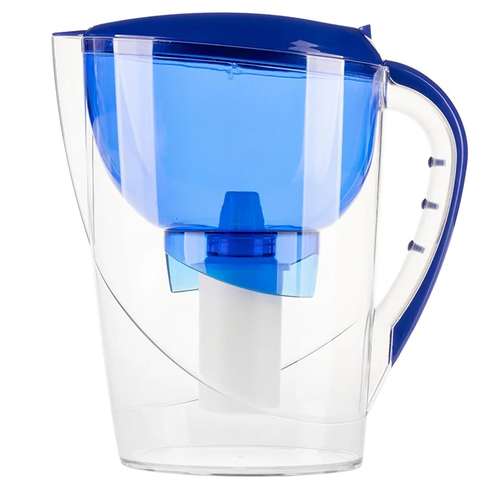 Фильтр-кувшин для воды Гейзер Корус белый с синей крышкой