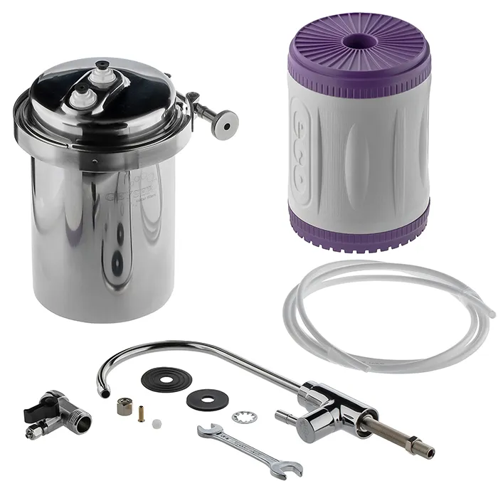 Проточный фильтр для воды Гейзер ЭКО под мойку для жесткой воды полный комплект