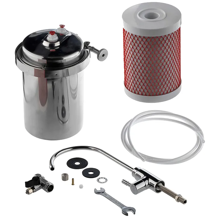 Проточный фильтр для воды Гейзер ЭКО под мойку для мягкой воды полный комплект