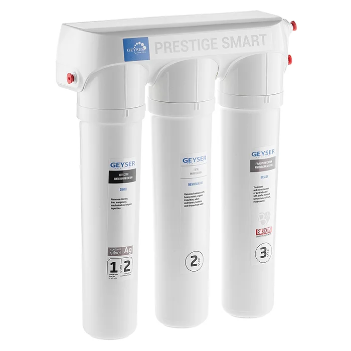 Компактная система обратного осмоса Гейзер Престиж Смарт с минерализатором