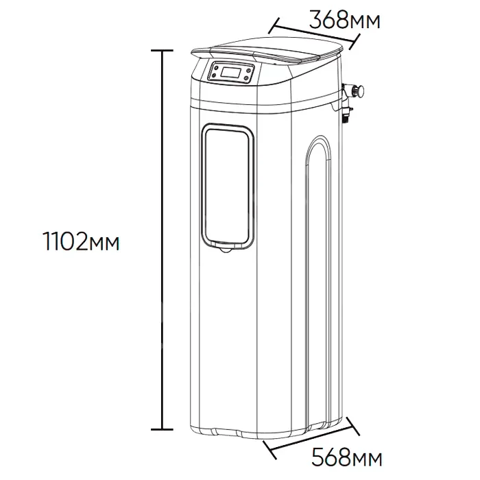 Кабинетный умягчитель воды NatureWater Premium SF-P2 размерыКабинетный умягчитель воды NatureWater Premium SF-P2 размеры