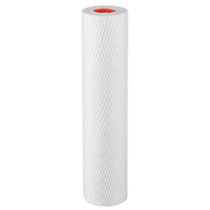 Картридж механической очистки Гейзер ПФМГ 5/1 - 10SL: градиентная пористость 5→1 мкм для фильтрации горячей и холодной воды, стандарт 10SL для магистральных фильтров