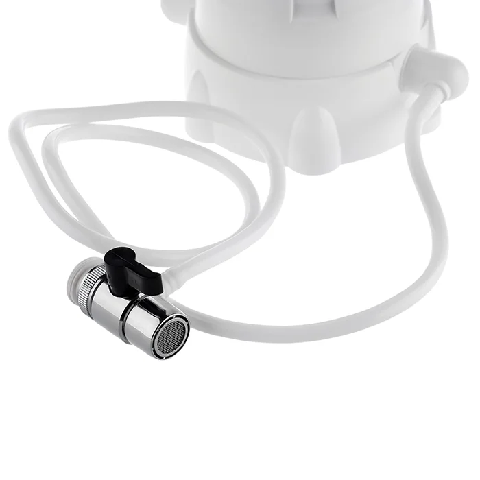 Белый настольный фильтр для воды Гейзер с дивертором для жесткой воды с дивертором