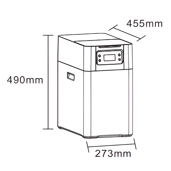 Компактный кабинетный умягчитель AWT-SS-HK1 размеры