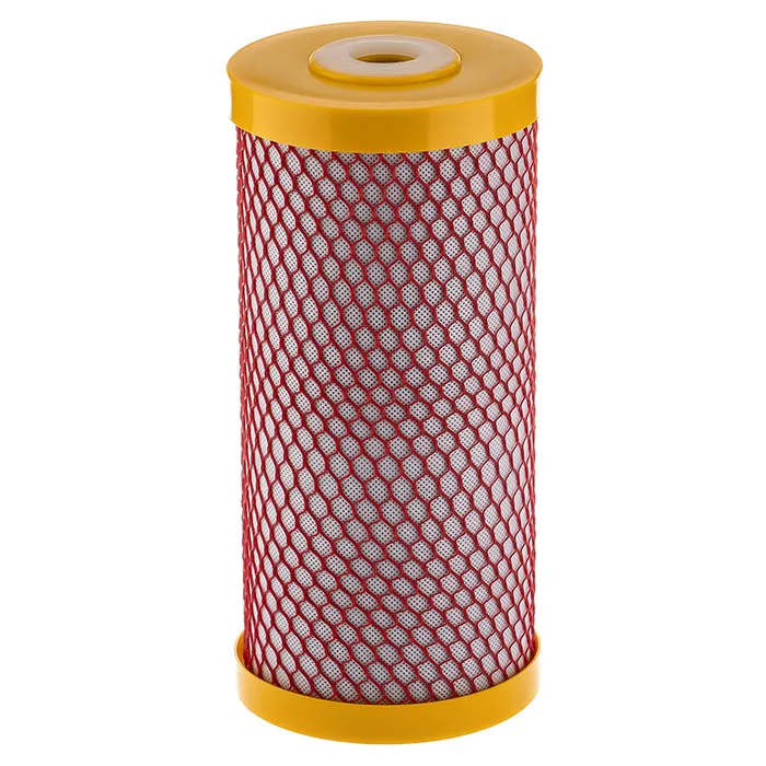 Картридж комплексной очистки Гейзер Арагон 32 10ВВ: удаление железа, хлора, солей жёсткости, бактерий с материалом Арагон, стандарт Big Blue 10