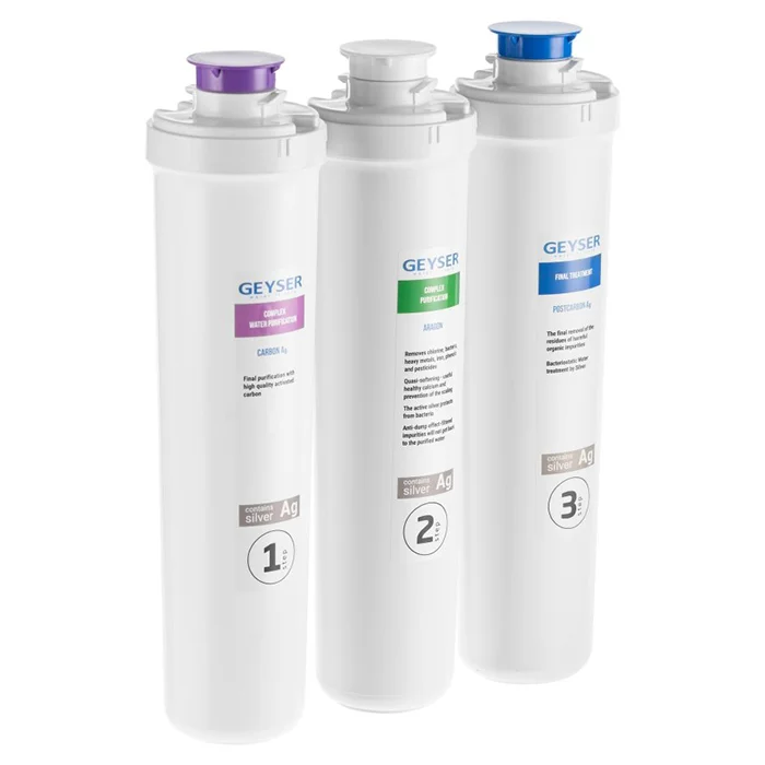 Компактный фильтр под мойку: 3 универсальных картриджа Смарт — чистая вода без хлора и примесей, экономия места, ресурс до 10 000 л 💧🏠✨