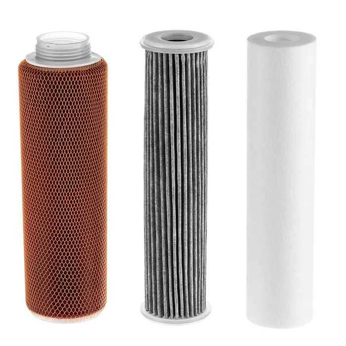 Премиум-набор Гейзер №15: Арагон-М БИО + угольный постфильтр + Дисраптор с наноалюминиевыми волокнами — очистка мягкой воды с био-защитой и сохранением минералов