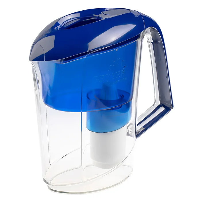 Фильтр-кувшин для воды Гейзер Вега белый с синей крышкой 3 литра