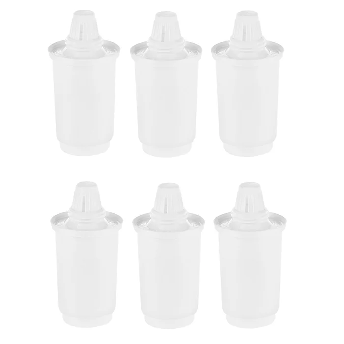 Набор из 6 картриджей Гейзер 502 для фильтра-кувшина: умягчение жёсткой воды, защита от накипи, удаление хлора и железа, ресурс 300 литров каждый