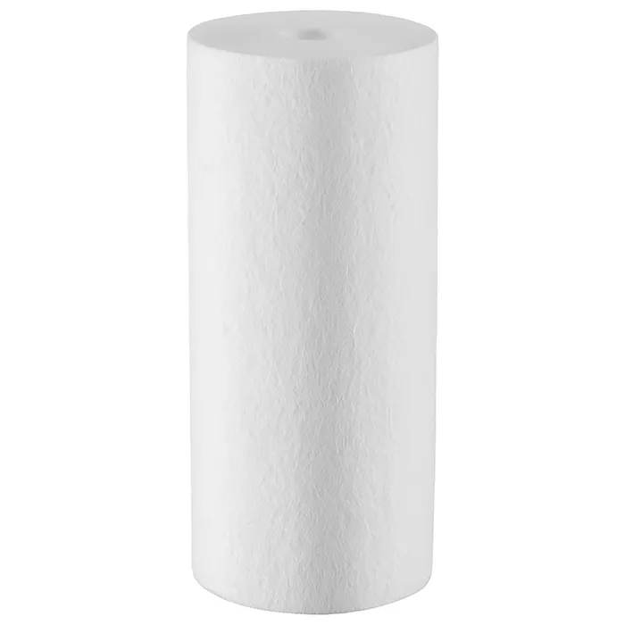 Картридж механической очистки Гейзер PP-5 10ВВ: тонкая фильтрация ржавчины, песка, взвесей 5 мкм для холодной воды, стандарт Big Blue 10