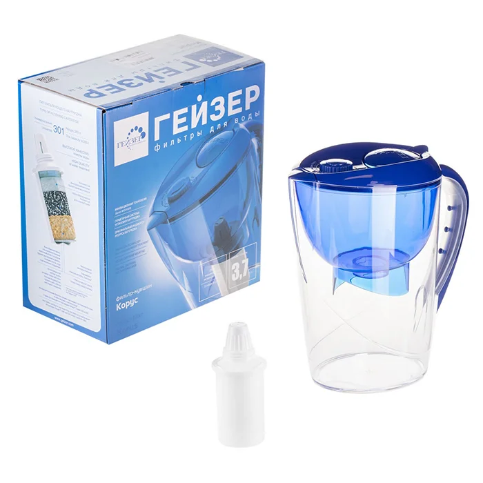 Фильтр-кувшин для воды Гейзер Корус комплектация