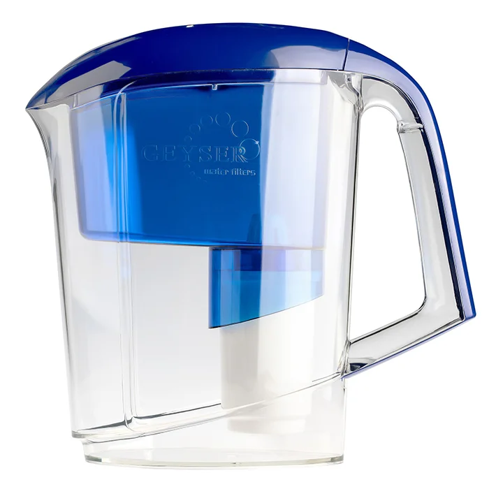 Фильтр-кувшин для воды Гейзер Вега белый с синей крышкой