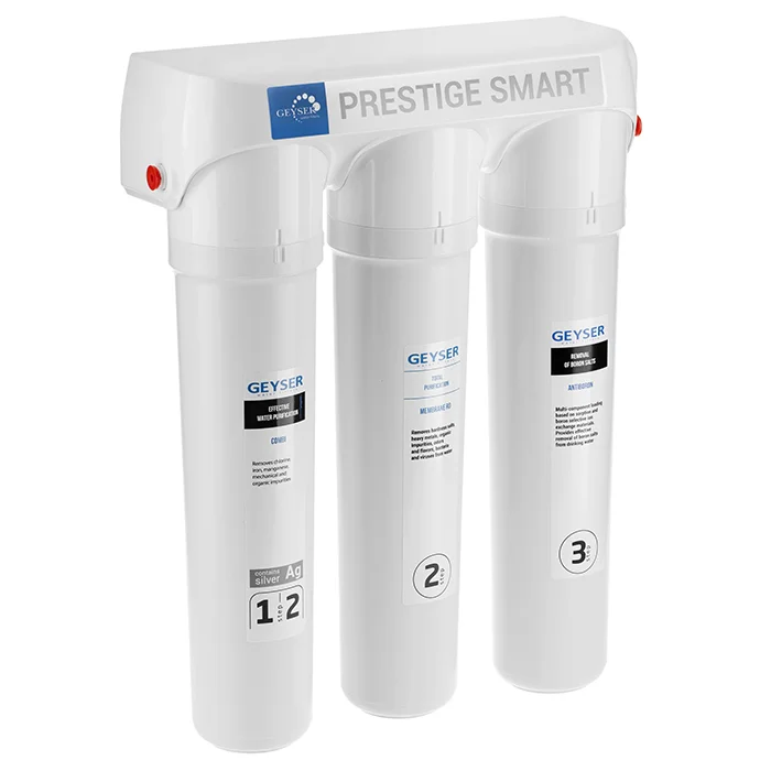 Компактная система обратного осмоса Гейзер Престиж Смарт Антибор
