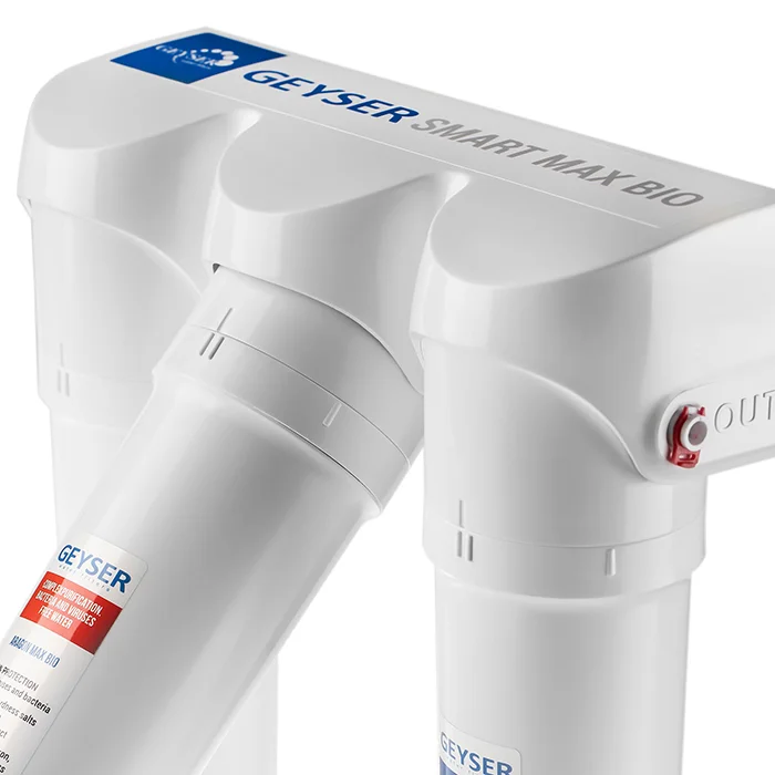 Проточный фильтр для воды Гейзер Смарт Макс Био под мойку защита от вирусов технология Smart