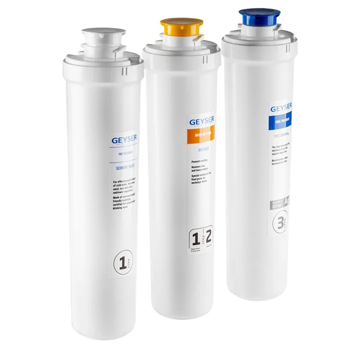 Компактный фильтр под мойку: 3 базовых картриджа Смарт — чистая вода без хлора и примесей, экономия места, ресурс до 10 000 л