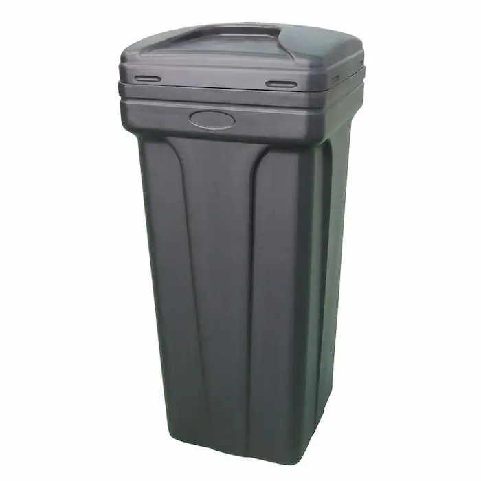 Чёрный квадратный солевой бак Canature BTS-70-B 70 литров в сборе с аксессуарами