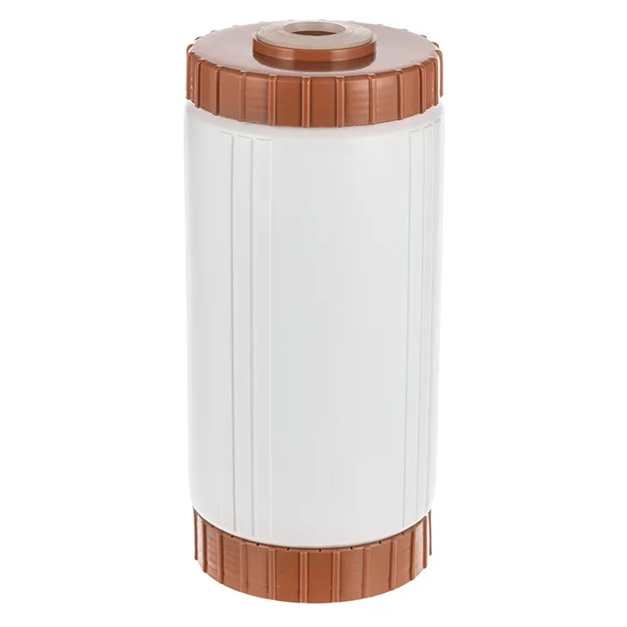 Картридж обезжелезивания Гейзер БА 10ВВ на кальците: удаление железа и марганца, нормализация pH воды, стандарт Big Blue 10