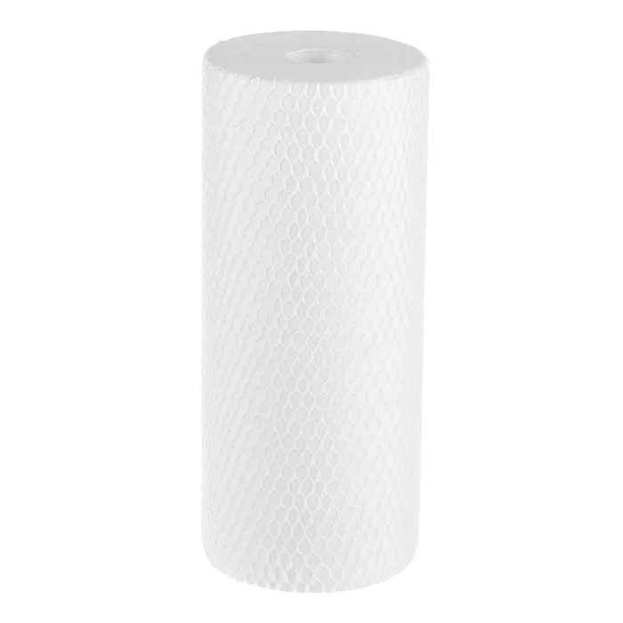 Картридж ПФМ 20/10 - 10ВВ с градиентной пористостью 20→10 мкм среднего формата: механическая фильтрация холодной воды, повышенная грязеёмкость, стандарт Big Blue 10