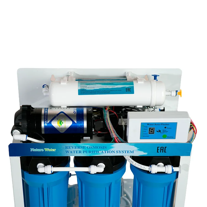 Cистема обратного осмоса NatureWater ROC4-200GPD с контроллером и бустерным насосом
