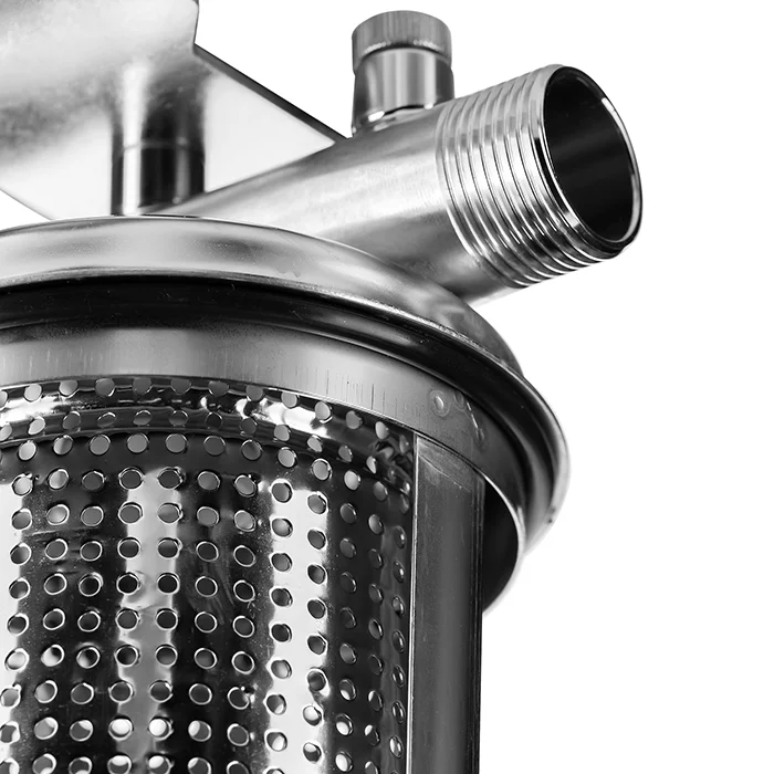 Подключение и корзина мешка фильтра Гейзер 4Ч 20BB