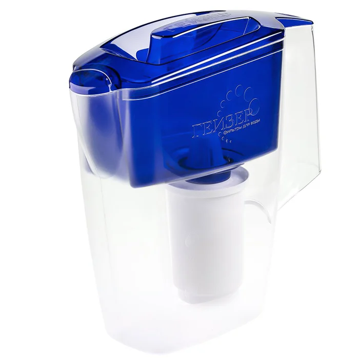 Фильтр-кувшин для воды Гейзер Альфа белый с синей крышкой 2.5 литра