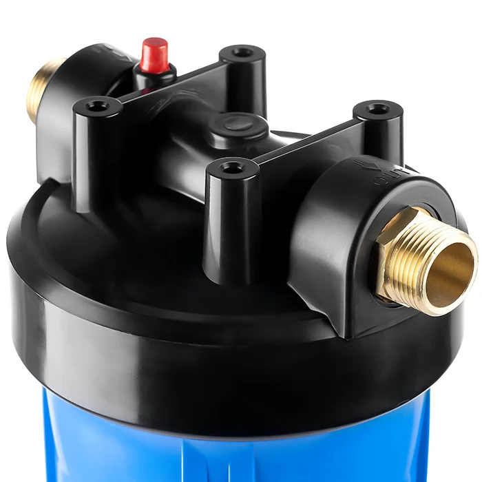 Магистральный картриджный фильтр Гейзер Джамбо 20BB - подключения