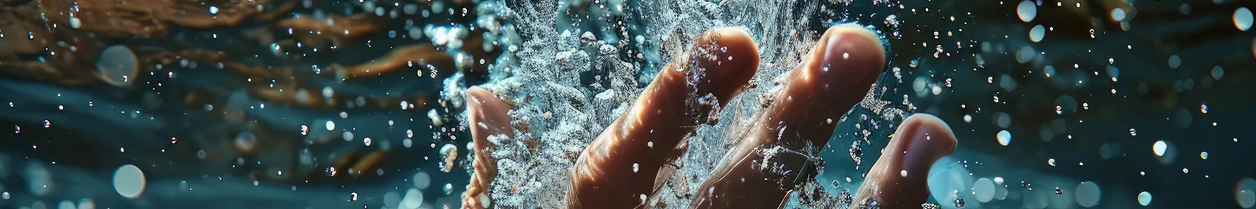 Рука в море воды