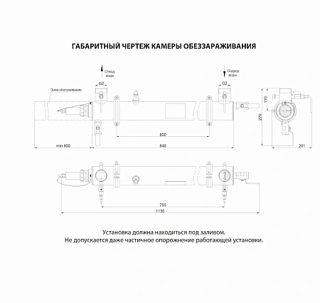 УФ-стерилизатор DUV-1-87-N MST