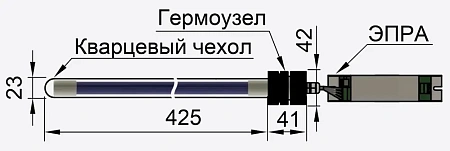 УФ обеззараживатель погружной UVL-MOD 42HO